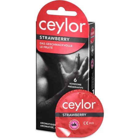 Ceylor Strawberry - Fraise (6 préservatifs)