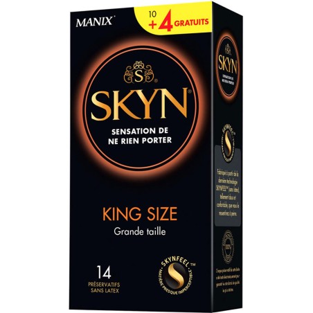 Manix Skyn King Size - sans latex (14/20/144 préservatifs)