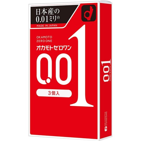 Okamoto 0.01 - Ultra fin (3 préservatifs)