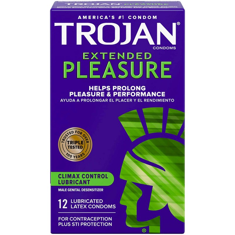 Extended outlet pleasure condoms