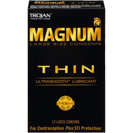 Trojan Magnum Thin - Ultra fin (12 préservatifs)