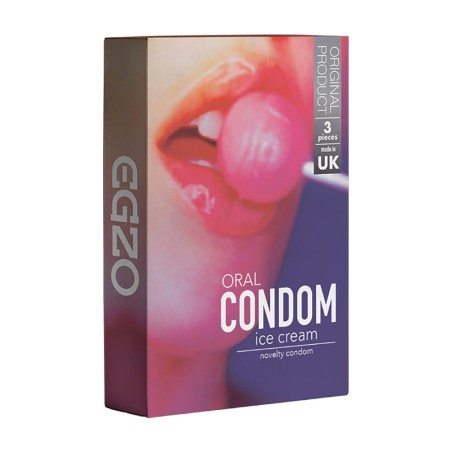 EGZO Oral Condom - Aromatizzato al gelato (3 preservativi)