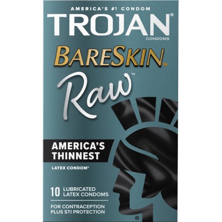 Trojan Bareskin Raw (10 preservativi)