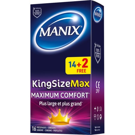 Manix King Size Max (16 préservatifs)
