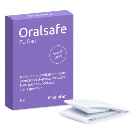 MEDintim Oralsafe - Digue buccale sans latex (8 préservatifs)