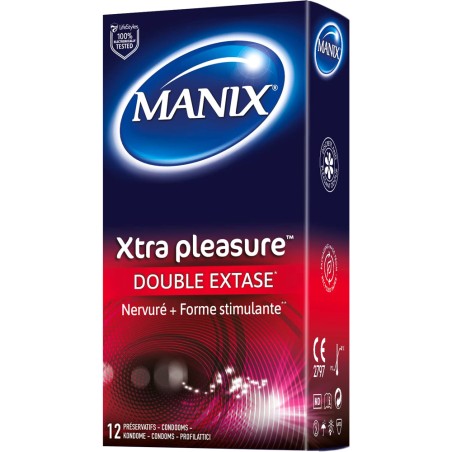 Manix Xtra Pleasure Double Ecstasy (12 condoms)